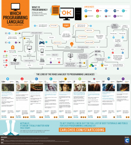 which programming language should i learn first infographic