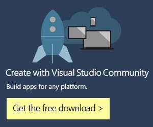 Visual Studio Community 300x250