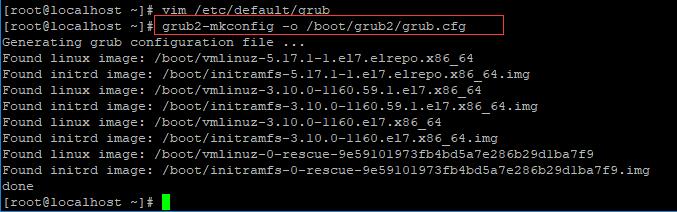 centos 11 mkconfig