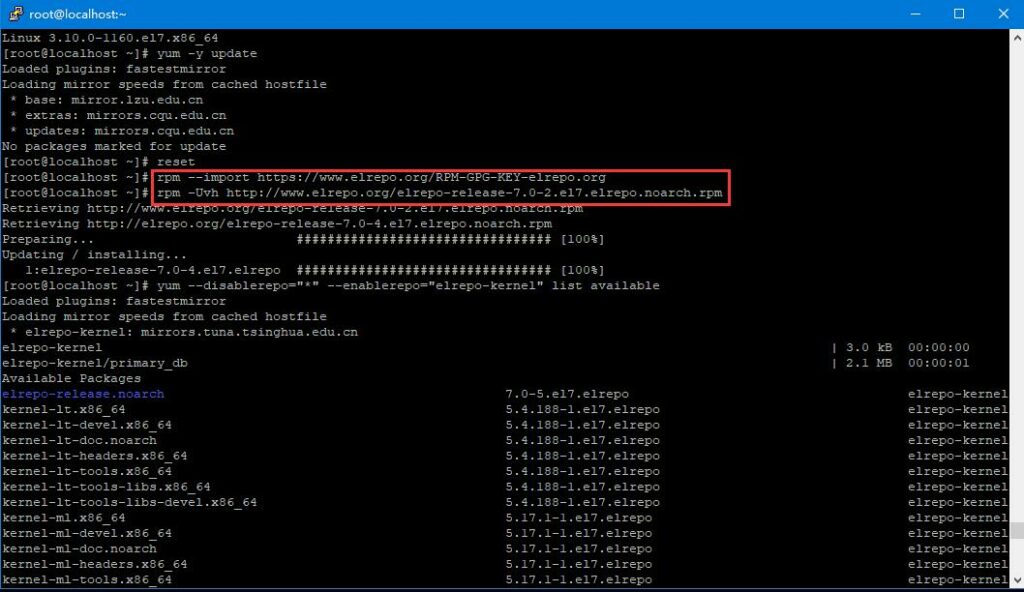 centos 5 update core