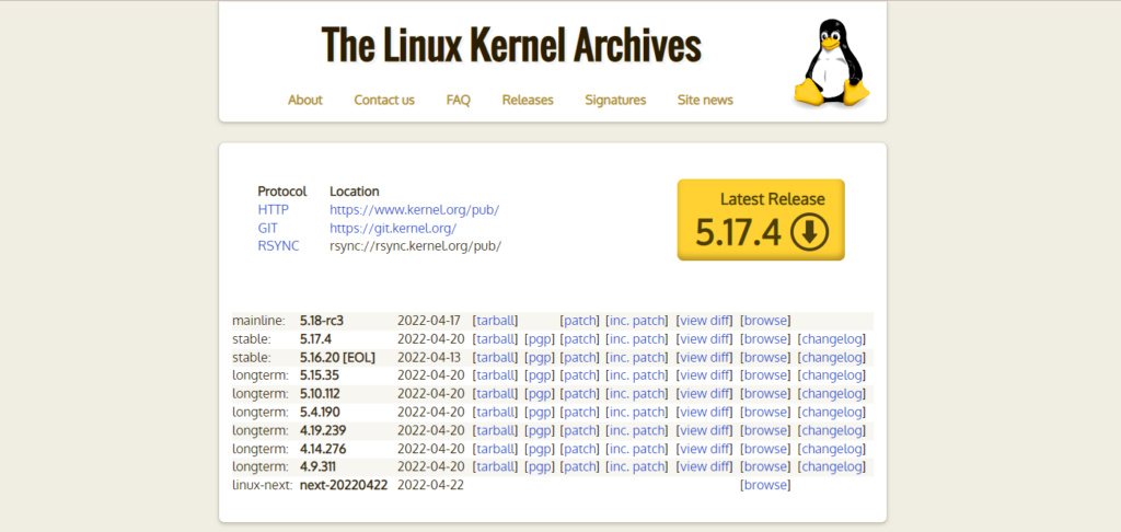 Do you know the Linux kernel version number